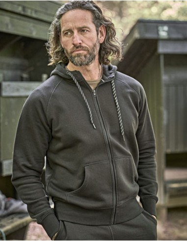 TEE-5435-Mens Fashion Full Zip Hood